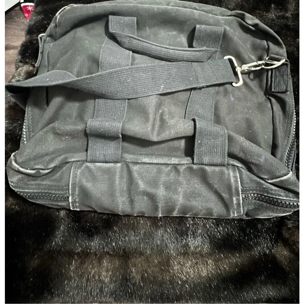 Lands End Square Rigger Canvas Carry On Bag Lands End Square Rigger Garment Bag - Picture 6 of 8